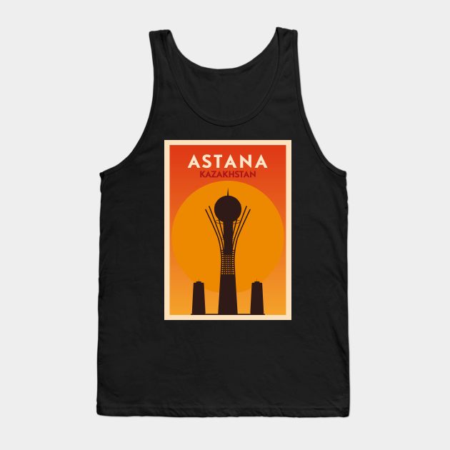 Astana city poster Tank Top by kursatunsal